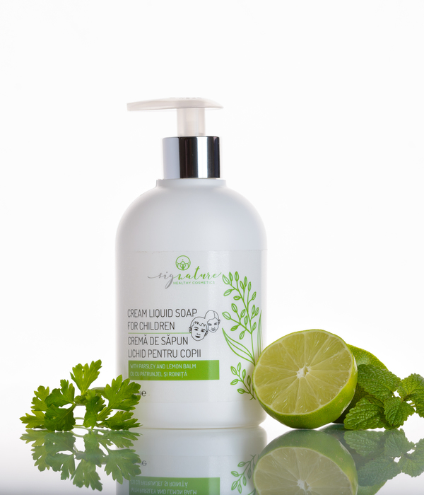 Premium Flüssigseifencreme mit Limette, Petersilie und Zitronenmelisse - 250 ml