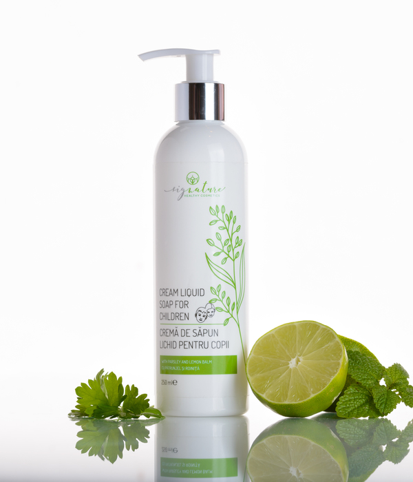 Premium Flüssigseifencreme mit Limette, Petersilie und Zitronenmelisse - 250 ml